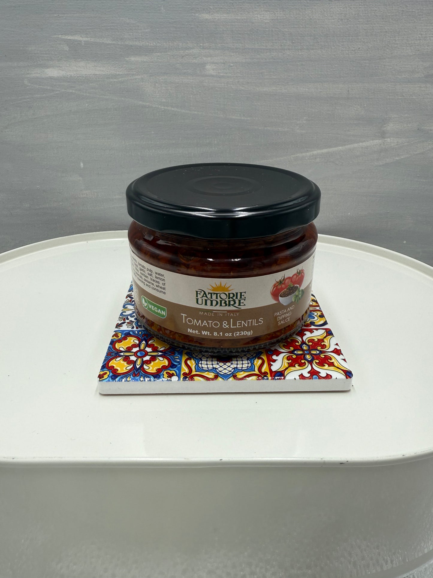 Fattorie Umbre Tomato and Lentils Pasta and Dipping Sauce