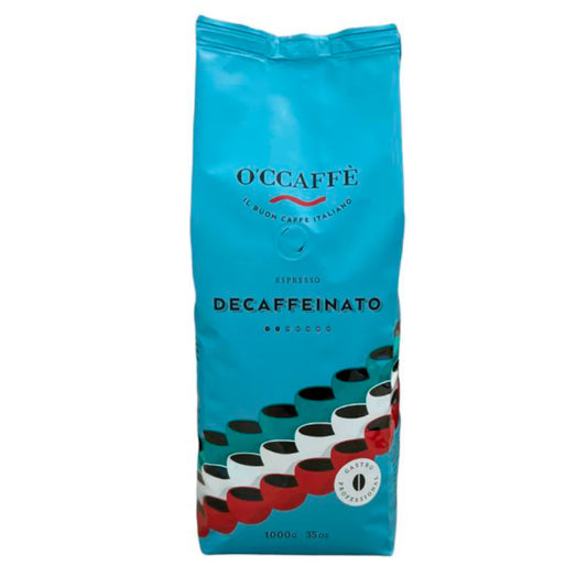 O'CCAFFE Espresso Decaffeinated (Whole Beans) - 2.2lbs