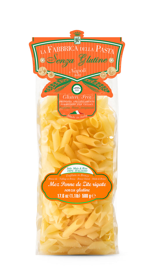 Gluten Free 'E Mez Penne "de zite" Rigate - 46124