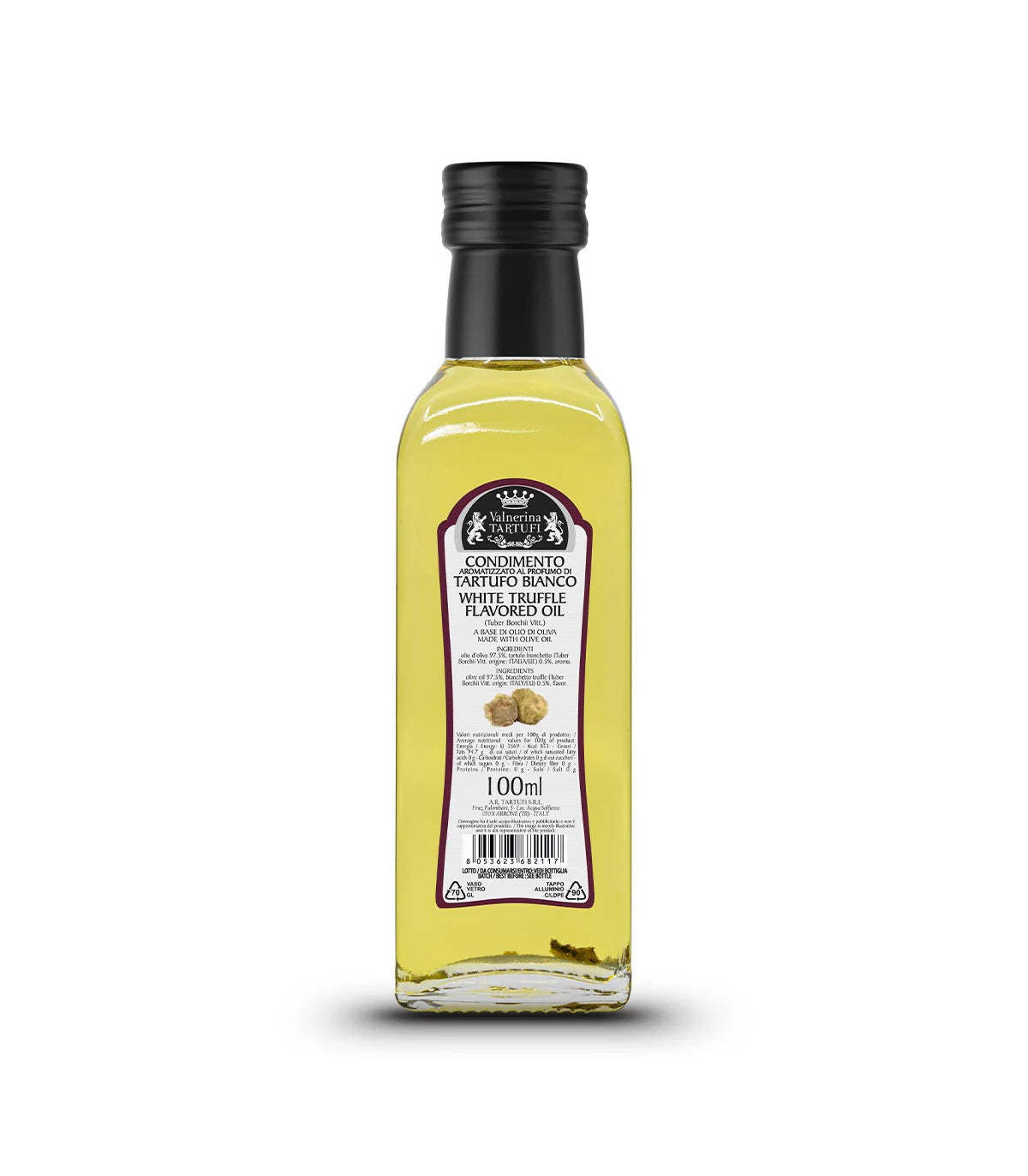 Valnerina Tartufi White Truffle Flavored Oil (100mL-250mL)
