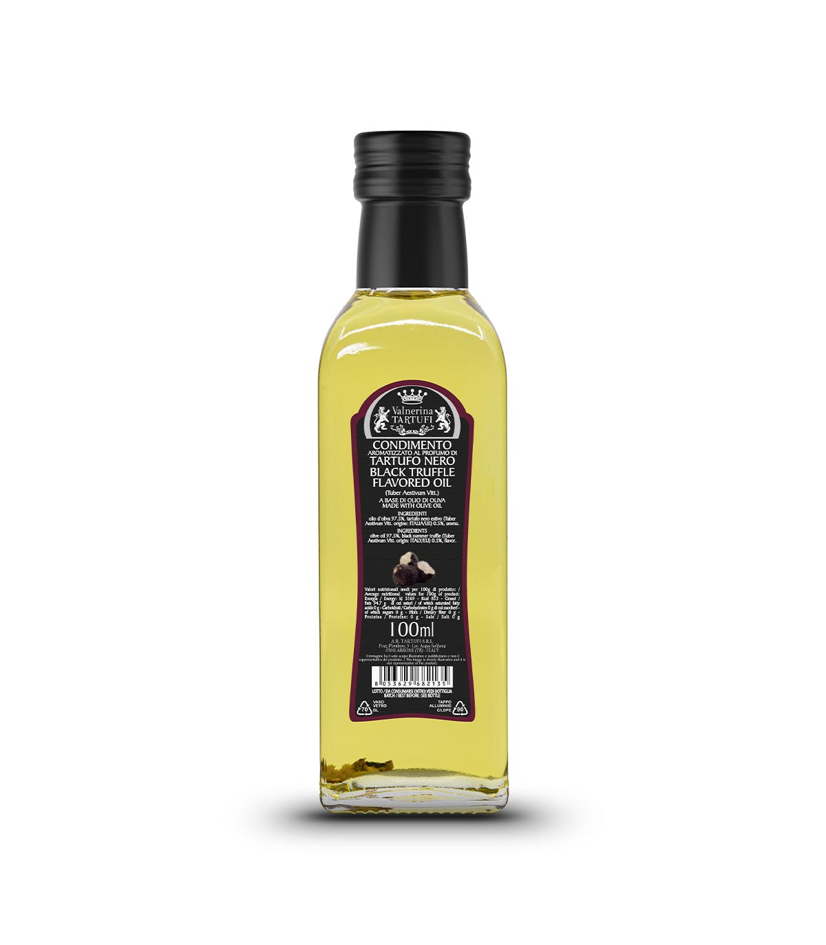 Valnerina Tartufi Black Truffle Flavored Oil (100mL-250mL)