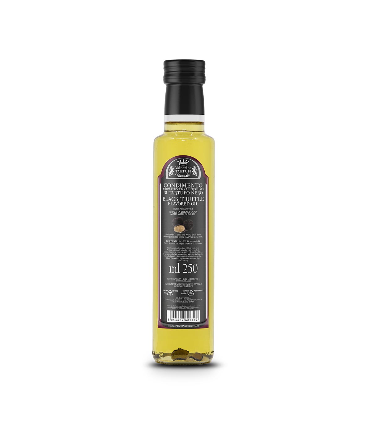 Valnerina Tartufi Black Truffle Flavored Oil (100mL-250mL)