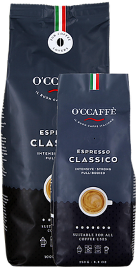 O'CCAFFE Esspresso Classico (Whole Beans)